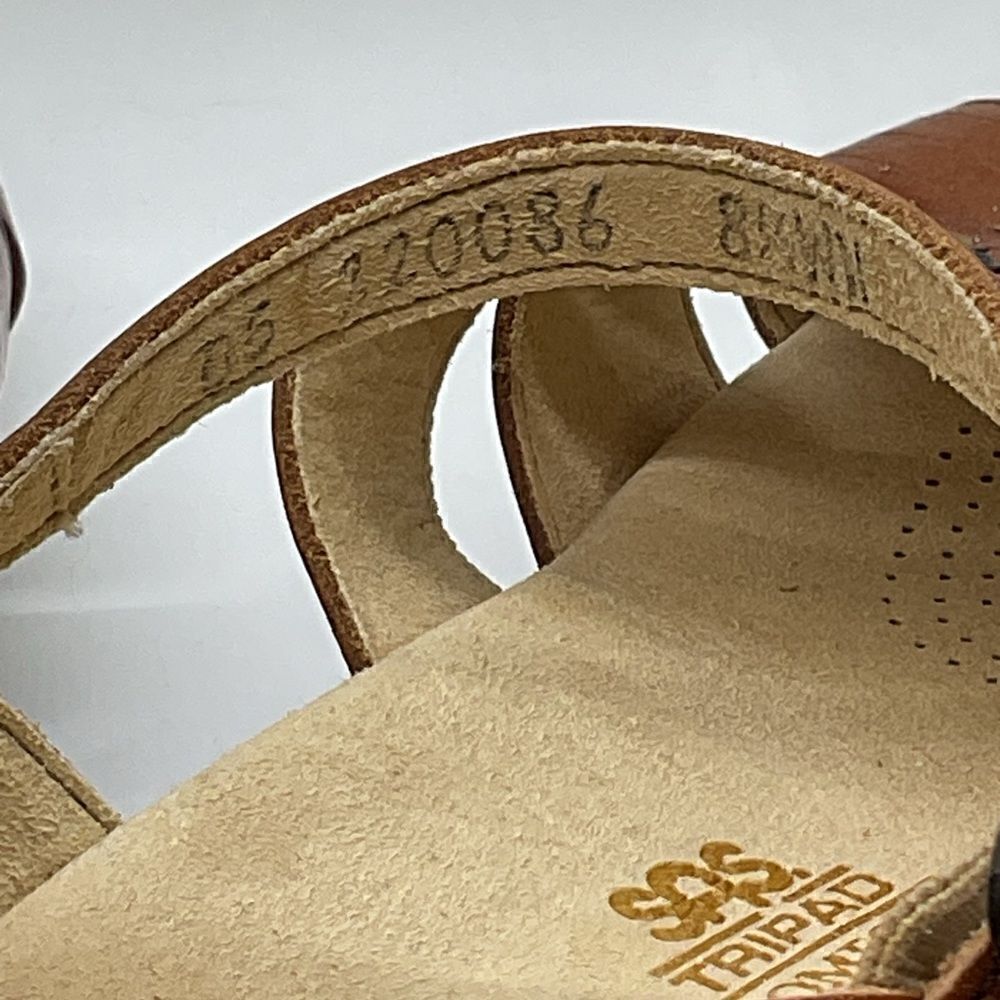 SAS Brown Leather Sandals - Picture 2 of 7